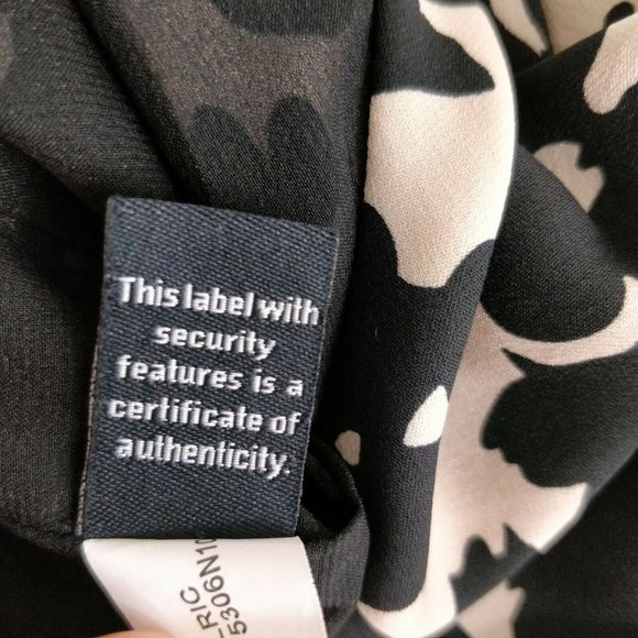 Diane Von Furstenberg Size 10 Silk Sleeveless Lined Floral Print Shift Dress - Picture 8 of 9